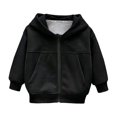thumbnail image 3 of YDFCWXW Boys Zip Up Hooded Sweatshirts with Pockets Fall Outfits 2026 | Lightweight Oversized Hooded Sweatshirts, Featuring a Full Zip Design and Pockets for Daily Wear (Black, 13-14 Years), 3 of 6