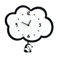 thumbnail image 4 of Reloj de pared de dibujos animados, decoración de pared, acrílico, adorable pequeño panda, péndulo decorativo para dormitorio, habitación de niños,, 4 of 10