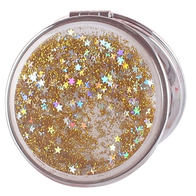 Miroir Compact Miroir de Poche Portable Double Face Miroir Cosmétique pour Étudiant