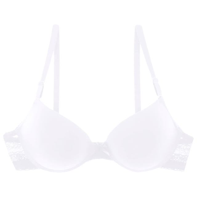 Bmisegm Women's Comfortable Transparent Shoulder Strap Cordless Bra Backless Design with Versatile Convertible Features for All-Day WH1 36