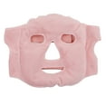 thumbnail image 1 of Cubierta facial con cuentas de gel para compresas frías y calientes, suave hinchazón, alivio del estrés, paquete de hielo para dormir, color rosa, 1 of 9