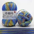thumbnail image 3 of Zhaomeidaxi 4 Strands Colorful Cotton Crochet Knitting Yarn Assorted Colors Perfect for Mini Knitting Baby Clothes Woolen Yarn(1 Roll), 3 of 5