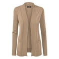 thumbnail image 1 of Made by Johnny Women's Women's Open Front Knit Cardigan L KHAKI, 1 of 6