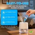 thumbnail image 2 of Humidifier Cleaner Drops [3 Pack] Humidifier Water Treatment Cleaning Drops for All Makes & Models - Slows Buildup & Scaling - Cleans & Deodorizes Water, 300+ Day Supply, 2 of 7