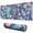 Blue Paisley-1, variant on Long Mouse Pads for Desk,Blue Paisley Pattern Desk Mats on Top Of Desks, Desk Mouse Pad Extra Large with 3mm Non-Slip Base and Stitched Edge for Gaming,Office,Work,Home 31.5"x11.8"