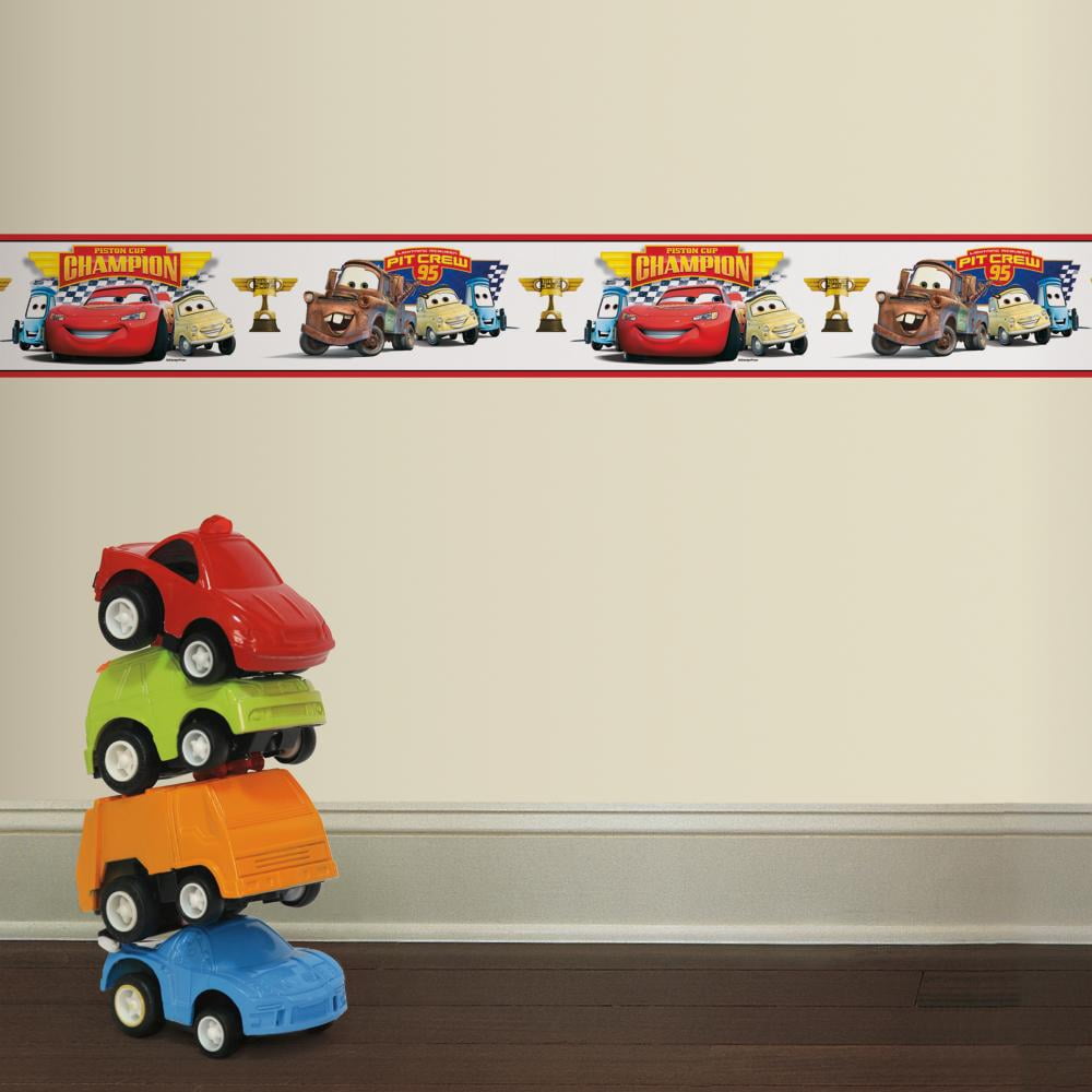 Roommates Cars Piston Cup Champion Peel Stick Wall Border Lightning Mcqueen Wallpaper Decor Walmart Com Walmart Com Roommates Cars Piston Cup Champion Peel Stick Wall Border Lightning Mcqueen Wallpaper Decor Walmart Com Walmart Com