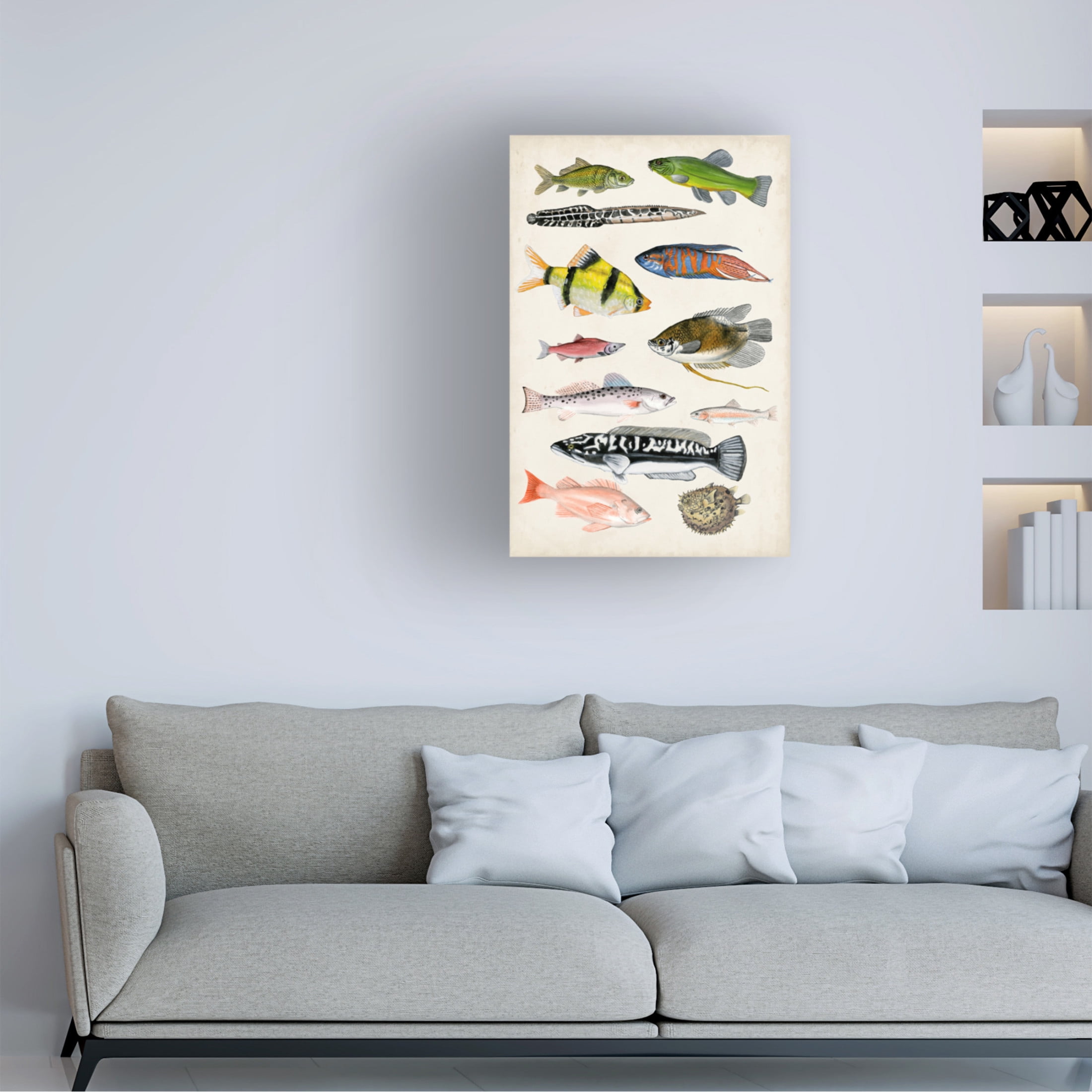 Canvas Wall Art - Naomi McCavitt 'Antique Aquarium I' Wall Art for Living Room, Bedroom, or Office Décor by Trademark Fine Art - 22 x 32 Inches