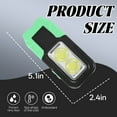 thumbnail image 2 of HIBIBUD 2Pcs Small Flashlight,Repair Portable Lights Keychain Light,Can Be Hung and Adsorbed Small Flashlights,Green, 2 of 7