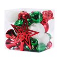 thumbnail image 4 of Bolas de Navidad variadas Adornos Colgantes de Navidad inastillable para Fiesta de interior al aire libre de Navidad Vacaciones , rojo verde blanco mayimx bolas colgantes, 4 of 9