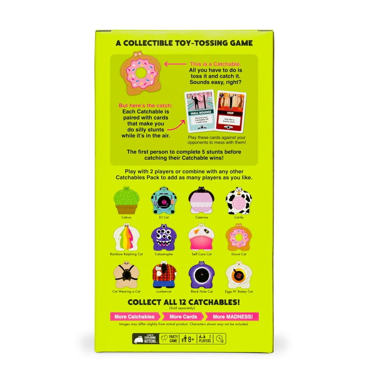 Catchables 2pk Donut and Lumber Party Game from Exploding Kittens