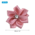 thumbnail image 2 of Uxcell 1.2 Inch Small Ribbon Flowers Satin Ribbon Flowers Mini Fabric Flowers Salmon 50 Pcs, 2 of 6