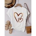 thumbnail image 1 of [Soft and Comfortable] Heart-Shaped Printed Sweatshirt - Soft and Comfortable Round Neck - Women's Casual Wear for All Seasons, 1 of 5