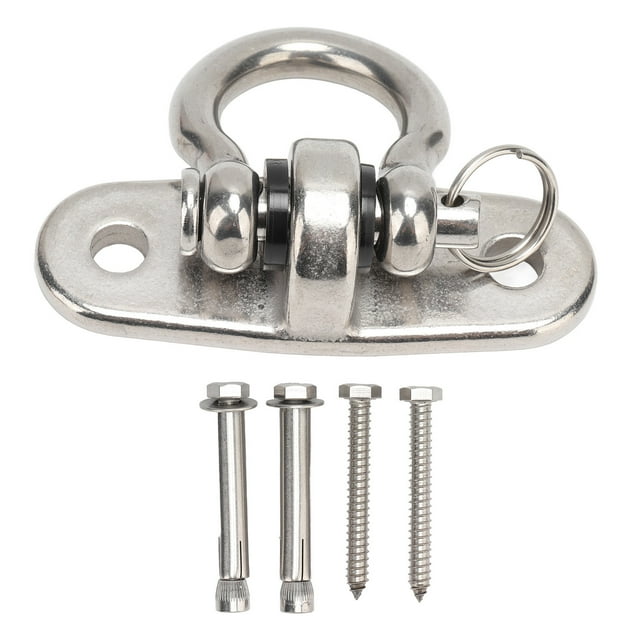Juego de ganchos para columpio de acero inoxidable 304 resistente y giratorio de 360 grados para hamaca colgante.