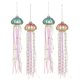 thumbnail image 5 of Wosthever 4 Uds. Colgante de medusas de perlas de cristal adornos colgantes de árbol de Navidad para el hogar y decoraciones navideñas Kits de decoración para fiestas Wosthever HA039238-00, 5 of 6
