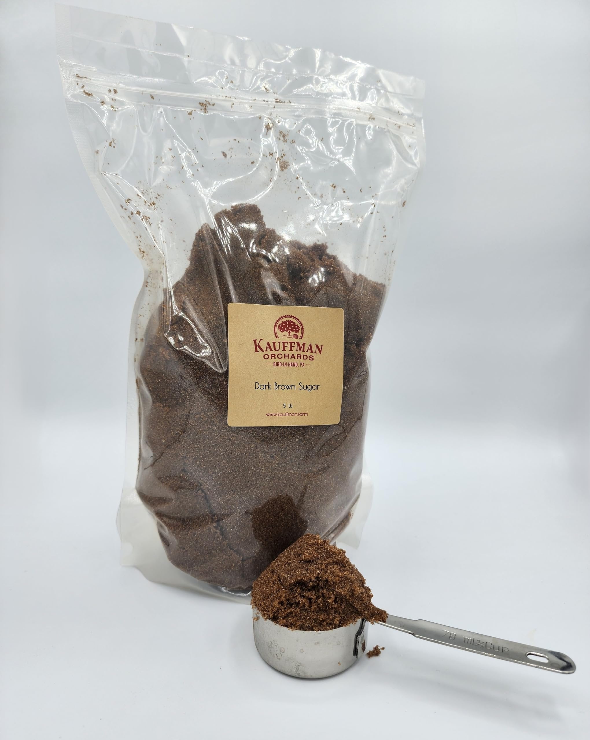 Kauffman Orchards Old-Fashioned Dark Brown Sugar, 10 Pound Bag