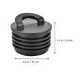 thumbnail image 2 of Pawsdot 4pcs Kayak Scupper Plugs Kit Rubber Black for Preventing Water Intrusion, 2 of 8
