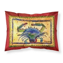 Carolines Treasures 8056PILLOWCASE Crab Fabric Standard Pillowcase Standard multicolor