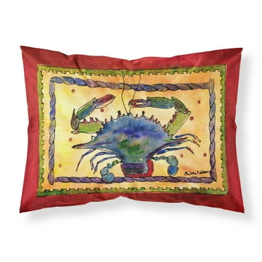 Carolines Treasures 8056PILLOWCASE Crab Fabric Standard Pillowcase Standard multicolor