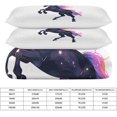 thumbnail image 2 of HAHDAXIA Unicorn Colorful Cloud Bedding Solid Comforter Set for All Seasons,3 Pieces(1 Comforter+2 Pillowcases),Soft Microfiber Bedding Set King(90"x90"), 2 of 7