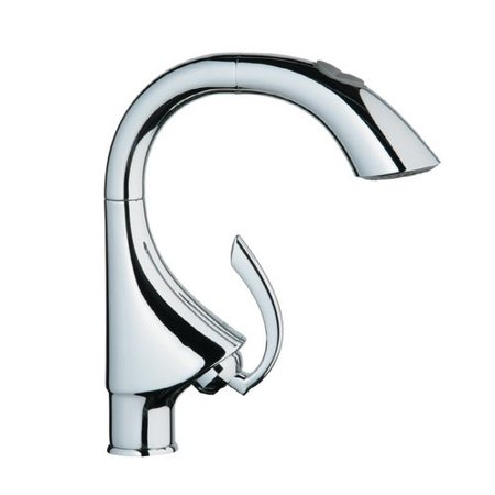 Grohe K4 Single Handle Single Hole Bar Faucet With Pull Out Spray