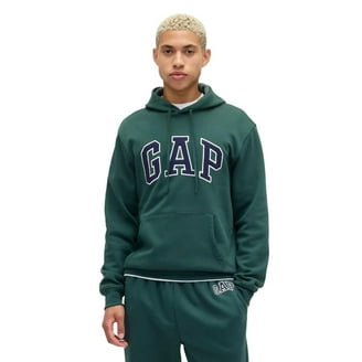 GAP Mens Fleece Arch Logo Full Zip Hoodie (XL, Blue) - Walmart.com