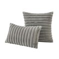thumbnail image 4 of Decorative Plush Pillow Covers, 12x20 Decorative Throw Pillow Covers for Home Decor Living Room Couch Bedroom Gray, 4 of 4