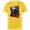 Yellow, variant on Marvel Spider-Man: Across the Spider-Verse Miles Web Thwip - Short Sleeve Cotton T-Shirt for Adults - Customized-Black