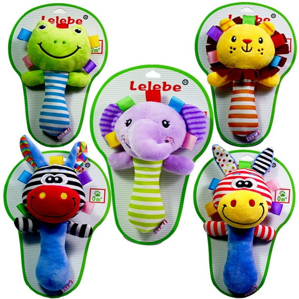 Focket Sonajero para bebé, 2 Piezas de Juguete Suave con Sonajero de Mano para bebé con Mordedor y Sonido, Juguete Montessori para Bebés de 0 a 6 Focket Sonajero para bebé, 2 Piezas de Juguete Suave con Sonajero de Mano para bebé con Mordedor y Sonido, Juguete Montessori para Bebés de 0 a 6