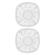 thumbnail image 4 of Injueey Cubierta de desagüe para el suelo del baño, tapón para el pelo de la ducha, colador de filtro para fregadero de cocina, color blanco Blanco 2piezas, 4 of 6