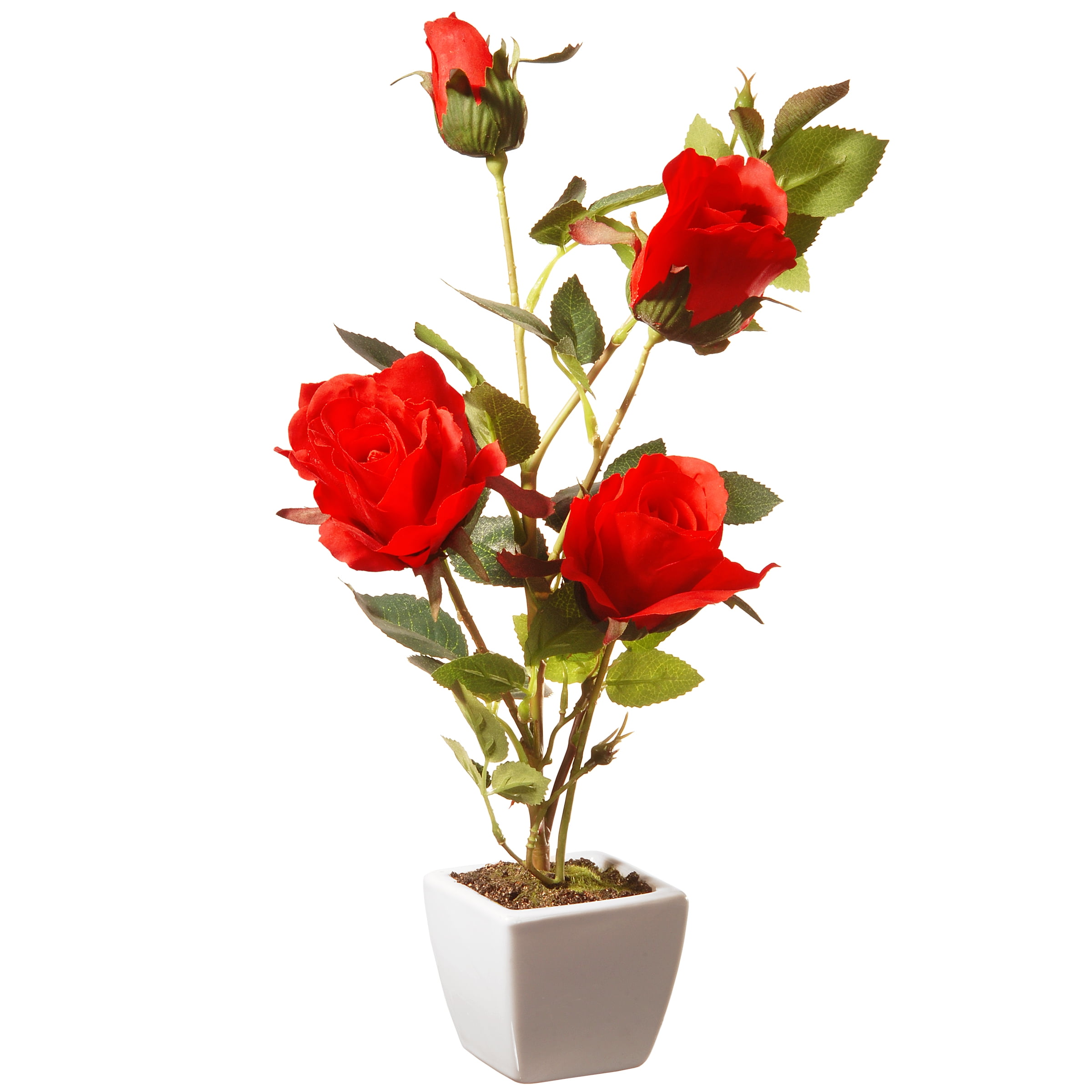 National Tree Artificial 15' Red Rose Flower
