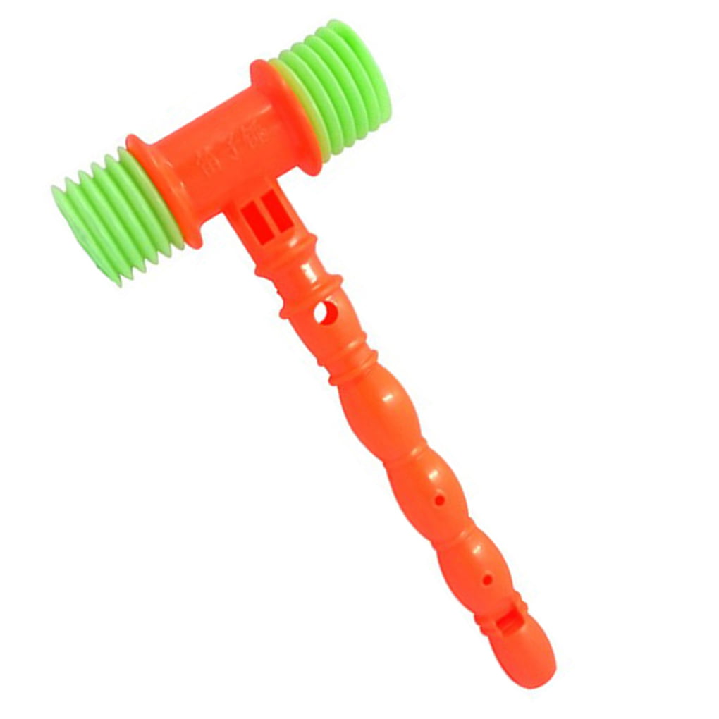 Pipe Whistle & Noisy Pump Punching Hammer Child Kids Camping Play Game Toy 3+ 