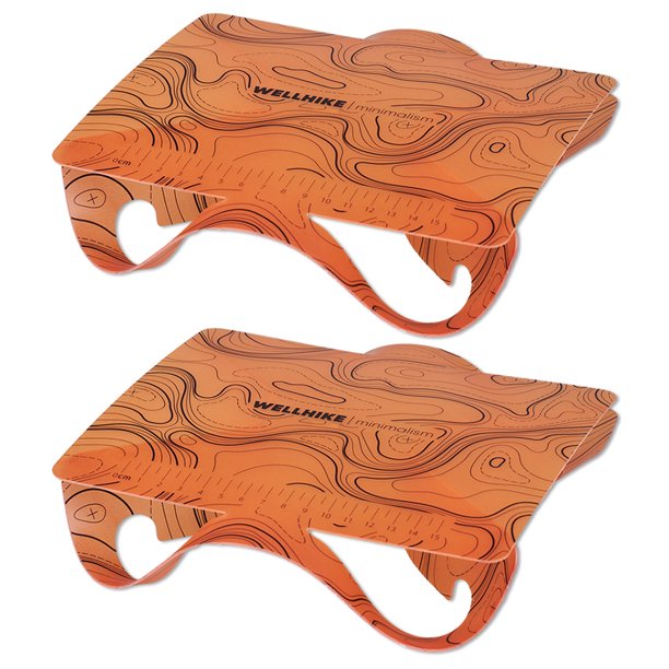 Tabla Comedor Plegable Alfombrilla para Cortar Frutas Y Verduras 68G Acampar (2 Uds.) Color Naranja