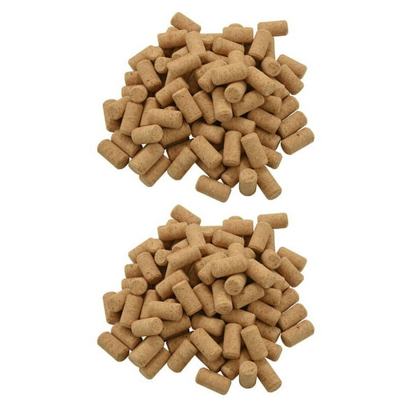200Pcs Straight Wood Corks Wine Stopper Wood Bottle Stopper Cone Type Wine Bottle Corks Plug Sealing Cap Bottle Corks,200X Bottle Stopper,wood color