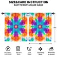 thumbnail image 2 of Blackout Kids Curtains,Colorful Rainbow Tie Dye Spiral Pattern Childrens Insulated Curtains Set Of 2,Bedroom Essentials,Toddler Room Decor 52"x63", 2 of 5
