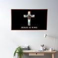 thumbnail image 3 of Cayyon Jesus is King Flag Banner with 2 Brass Grommets, 3 of 4