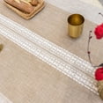 thumbnail image 4 of Linen Tablecloth Rectangular Beige Table Clothe Cov Heavy Duty Kitchen Table Cloth with Ta el 55×86 inch for Dining Party Decor, 4 of 7