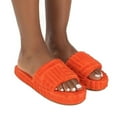 thumbnail image 1 of Towelling Slider Slippers For Women Girls Slip-on P Shoes Hold, 1 of 5