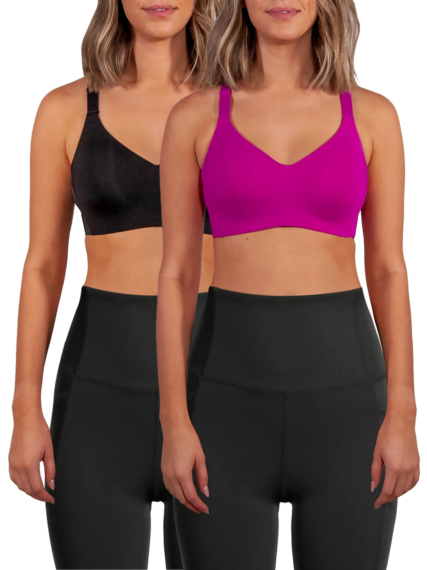 Avia High Support Wireless Sports Bra, 2 pack