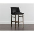 thumbnail image 3 of Home Square Halden 29.5" Modern Barstool in Black/Rustic Bronze - Set of 2, 3 of 5