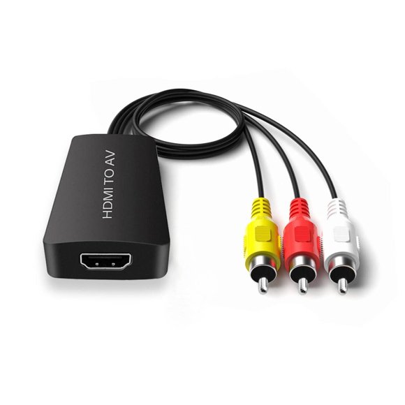 HDMI to RCA, HDMI to AV, Dinger HDMI to 3RCA CVBS AV Composite Video Audio Converter Adapter Support