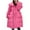 Pink Coat for Womens, variant on jtjvou Women's Winter Long Puffer Coats Zip Up Casual Thickened Down Jackets Trendy Warm Overcoat with Pockets Pink S