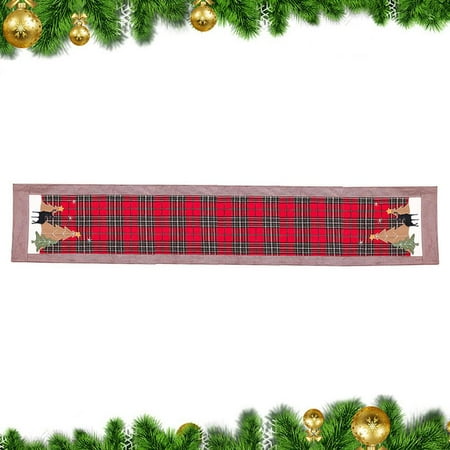 

Julam Christmas Table Runners Red and Black Buffalo Plaid Merry Christmas Table Runner Rustic Farmhouse Christmas Runner for Table Decorations 70 x 13 Inch stylish