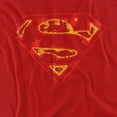 thumbnail image 2 of Superman Super Distressed Women's T Shirt, Red, Small, 2 of 6