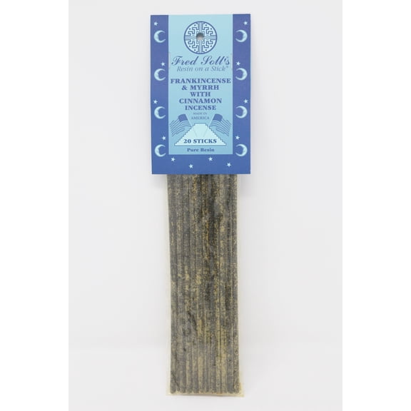 Fred Soll's resin on a stick Frankincense & Myrrh w/Cinnamon Incense (20)