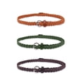 thumbnail image 1 of Unique Bargains Women's Adjustable Single Pin Buckle Skinny Braided Belt, 1 of 6