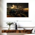 thumbnail image 3 of Elephant Stock Scituate Lighthouse Sunrise Wall Art - Horizontal Canvas Wall Art - Living Room Wall Decor - Nautical Canvas - Beige And Yellow Decor - 39" x 26", 3 of 8