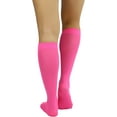 thumbnail image 2 of ToBeInStyle Women's Fashion Opaque Nylon Knee High Socks - Fuchsia, 2 of 7