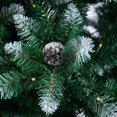 thumbnail image 4 of Prelit Artificial Pencil Christmas Tree, Snow Flocked Skinny Trees with Pine Cone Decoration 5FT, 4 of 7