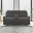 thumbnail image 7 of ijuicy 2-Seater Reclining Loveseat Sofa, Love Seat Recliner Sofa with 2 Cup Holders & Storage Space, Home Theater Seating Furniture,Dark Grey, 7 of 7