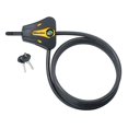 thumbnail image 1 of Master Lock 8419DPF Python Adjustable Locking Cable, Braided Steel, Yellow and Black Contractor Color, 6-Feet x 5/16-Inch, 1 of 8